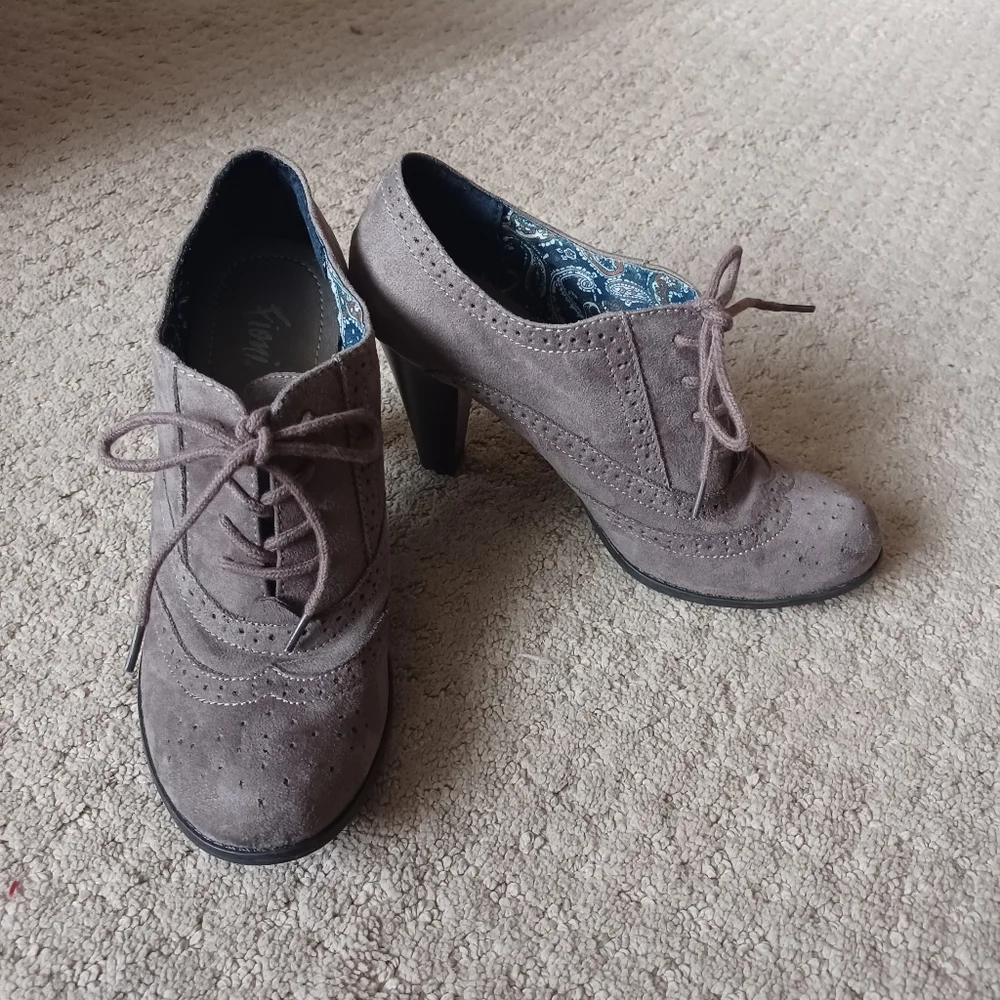 Women's Fioni Oxford Booties - Grey (size 8) - Picture 3 of 7